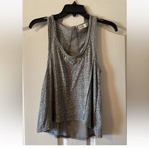 Abercrombie & Fitch Heather Gray Tank with Sparkle Detail